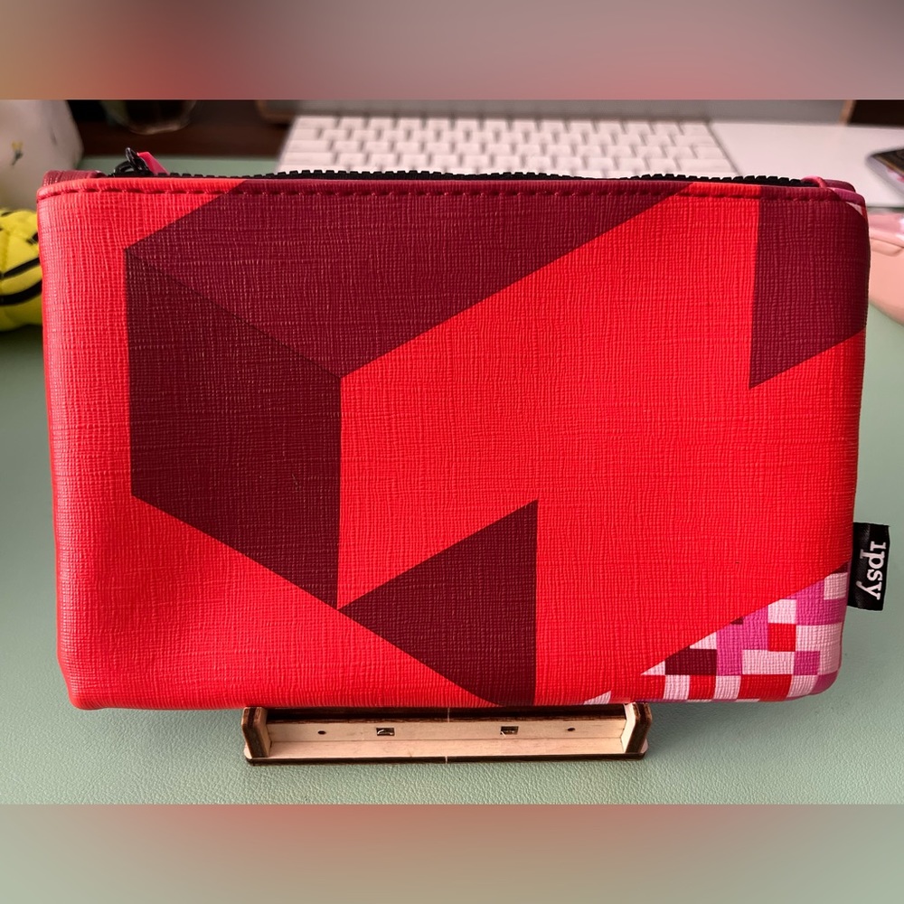Red Tetris Themed Pouch